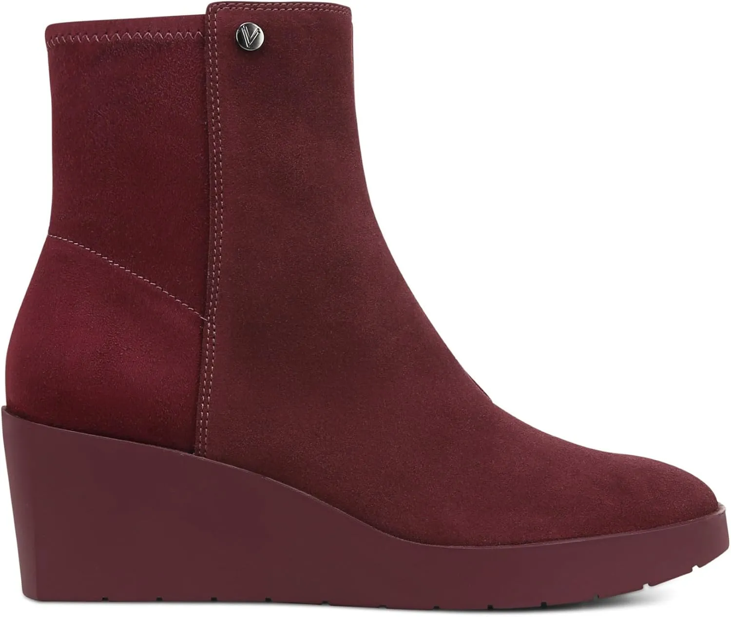 Vionic Women's Wedge Ankle Boots Skylar- Comfortable Bootoes& Supportive Walking Shoes with Built-in Arch Support