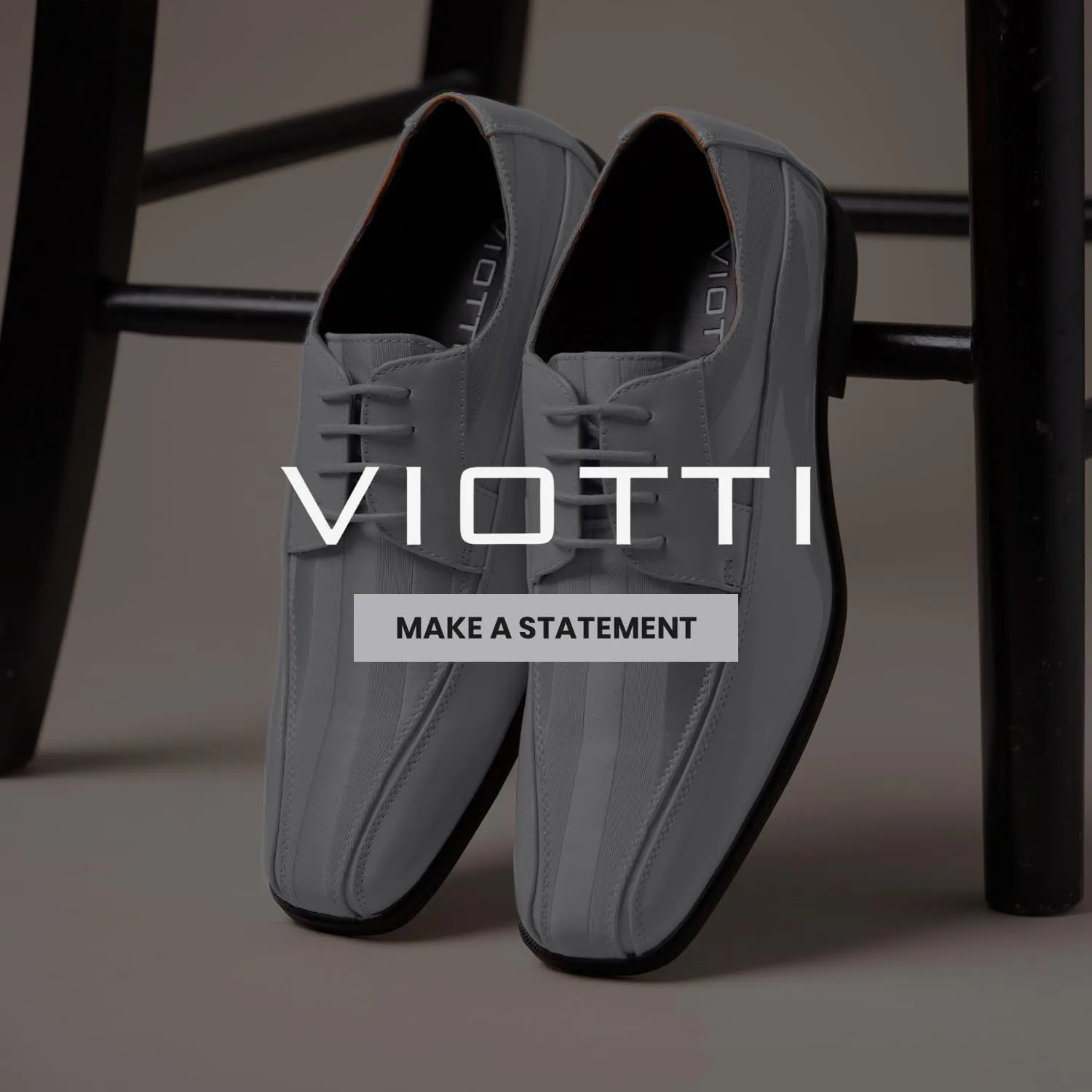 Viotti 179, Casual Dress Oxford Shoes for Men, Satin Striped Lace-Ups, Men's Business Casual Leather & Satin Shoe, for All Formal Occasions