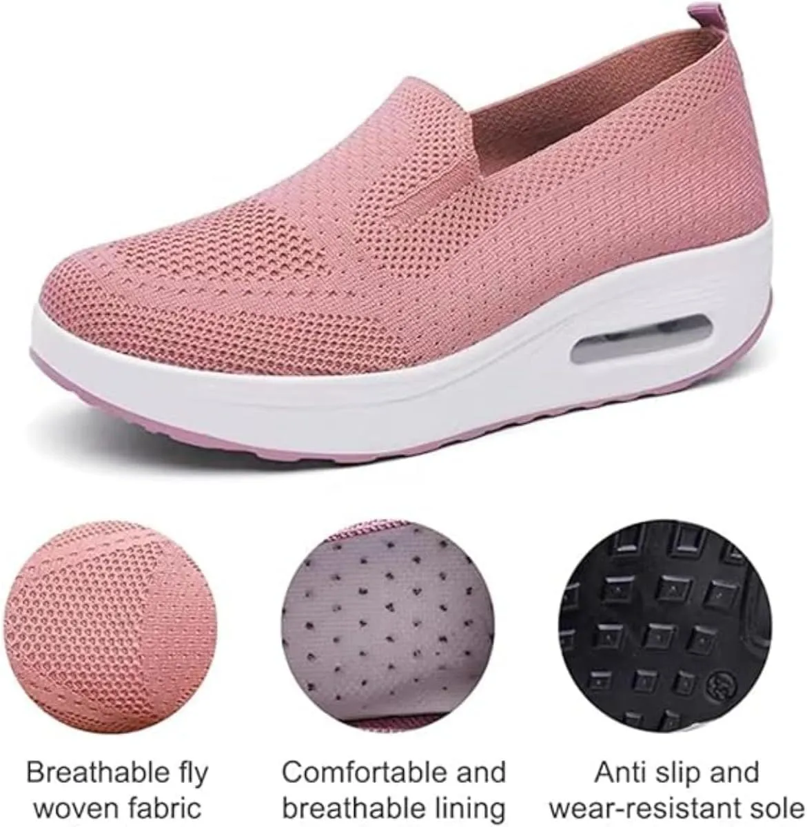 Vogany Shoes Orthopedic Sneakers Women, Women's Orthopedic Sneakers with Arch Support Breathable Mesh Platform Sneakers
