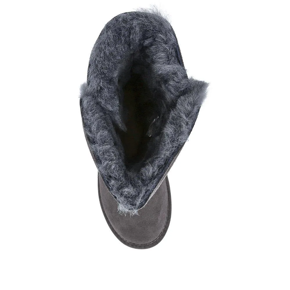 Warm Buttoned Calf Boots - EDNB40073 / 326 908