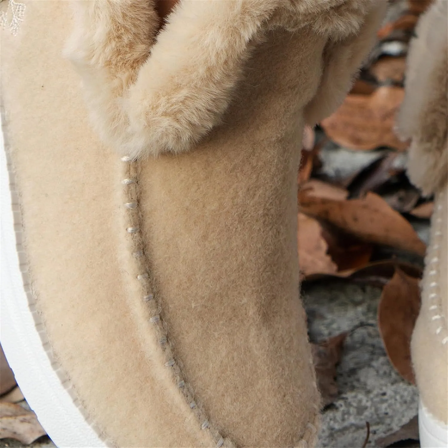Winter Boots For Women 2024 Dressy Snow Boots Classic Faux Fur Lined Slip On Ankle Boots Fashion Warm Loafers Shoes