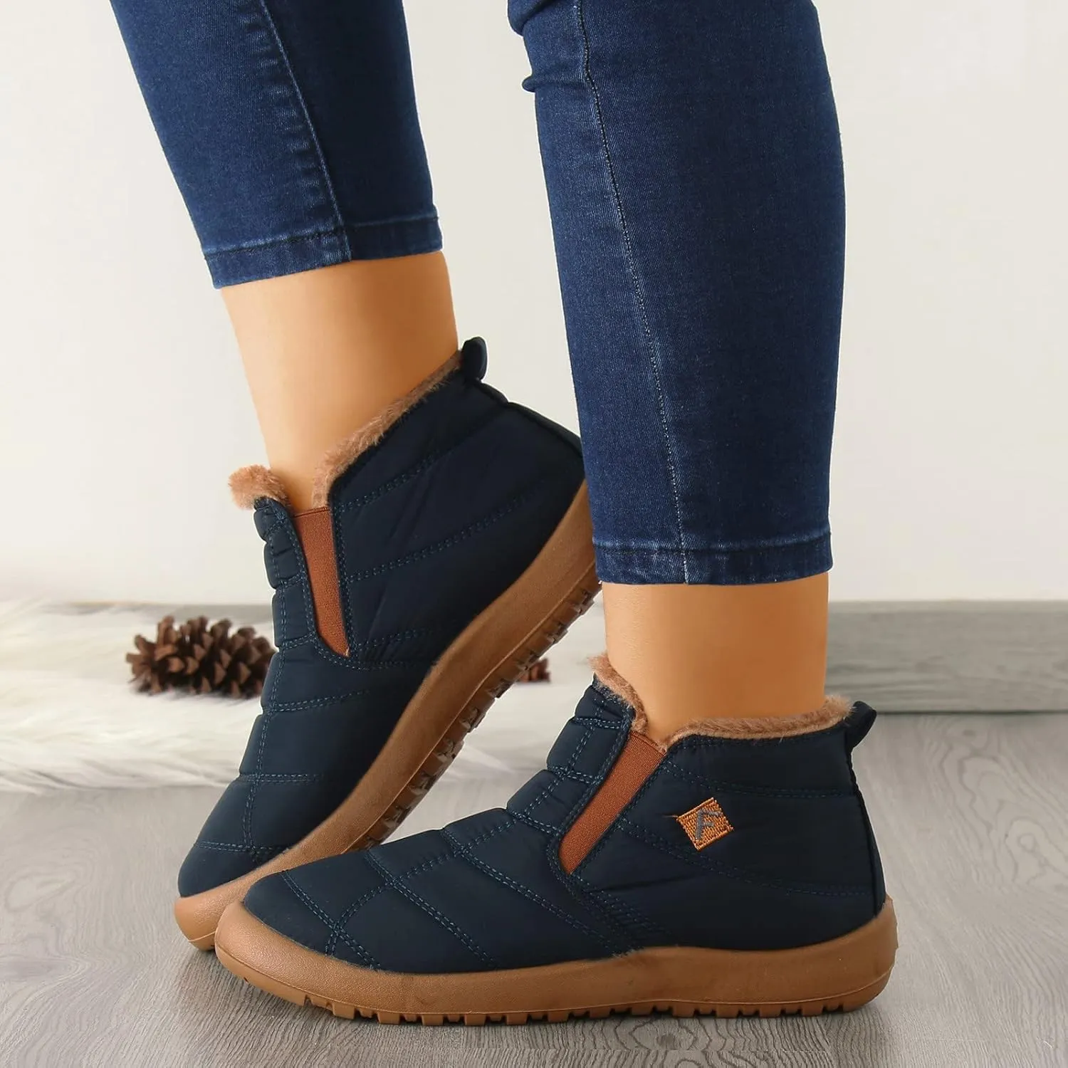 Winter Boots for Women Waterproof Snow Non Slip Women Snow Boots Wide Calf Knee High Winter Boots for Women Non Slip Women Winter Boots Size 8w Botas Para El FrO De Mujer Elegantes