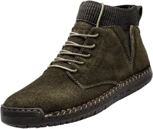 Winter Padded Men's British Large Size Casual Suede Handmade Foreign Trade Sport Mens Casual Fashion Breathable Sneaker