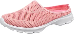 Women Mesh Sneaker Summer Slip On Casual Sneakers Comfortable Breathable Lightweight Walking Shoes with Arch Support