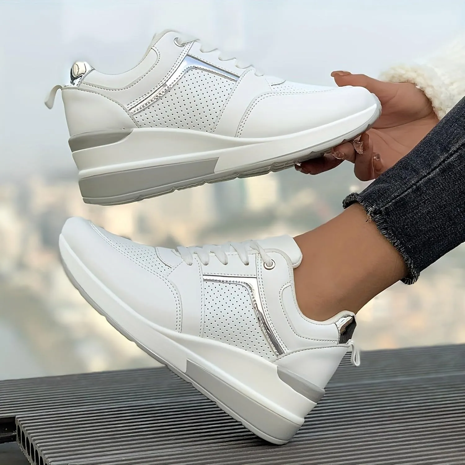 Women Running Shoes Lightweight Nursing Shoes for Women Slip On Breathable Sneakers Casual Classic Trendy Athletic Walking Sneaker Non Slip Platform Workout Tennis Shoe Outdoor Sports Loafers
