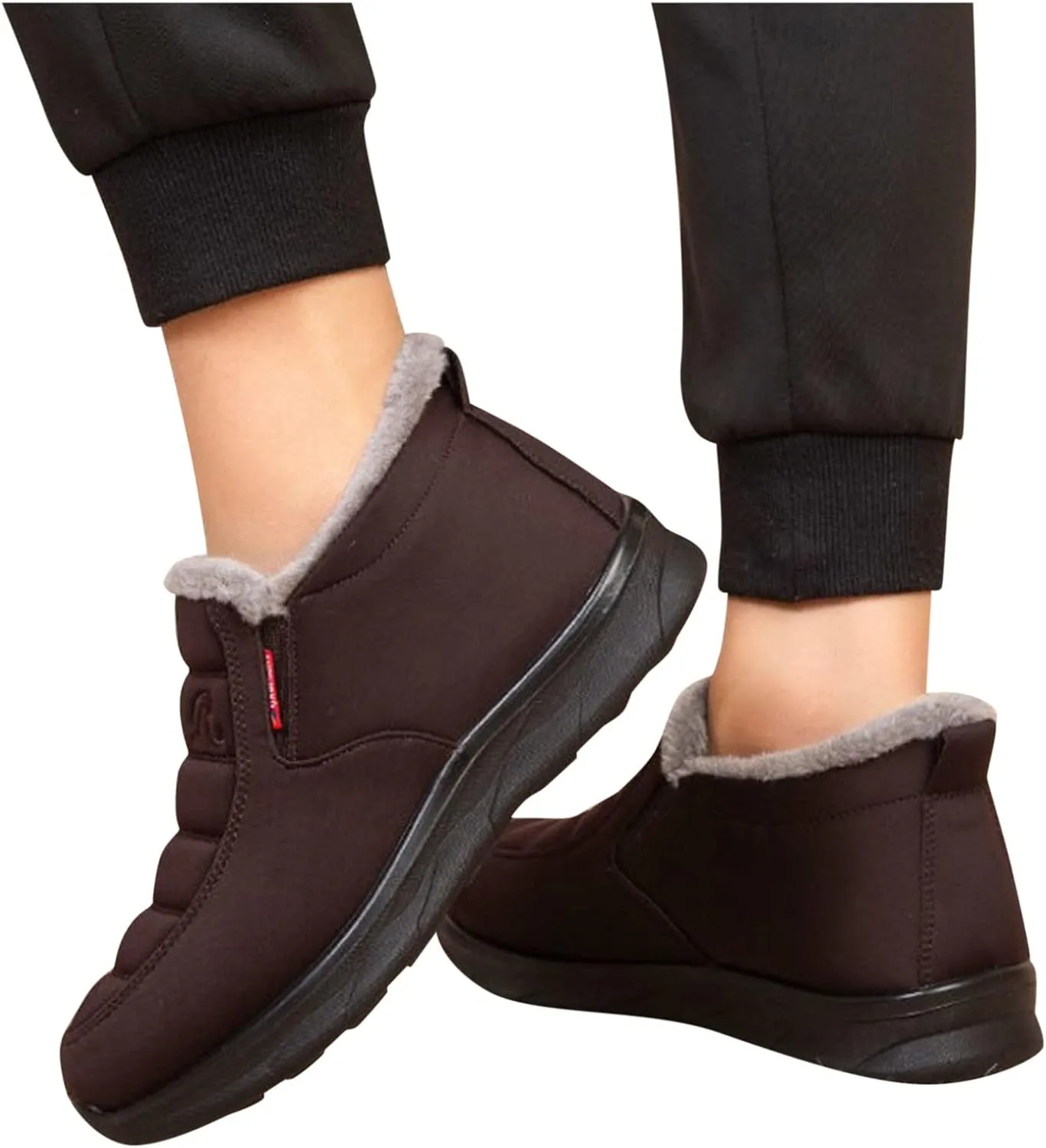 Women Snow Boots Waterproof Winter Boots Non Slip Fur Lined Booties Winter Warm Outdoor Ankle Boots Thickening Winter Shoes Walking Hiking Booties