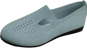 Womens Breathable Knit Walking Shoes with Arch Support Orthopedic Sneakers, Casual Flat Shoes for Daily, Work, Travel