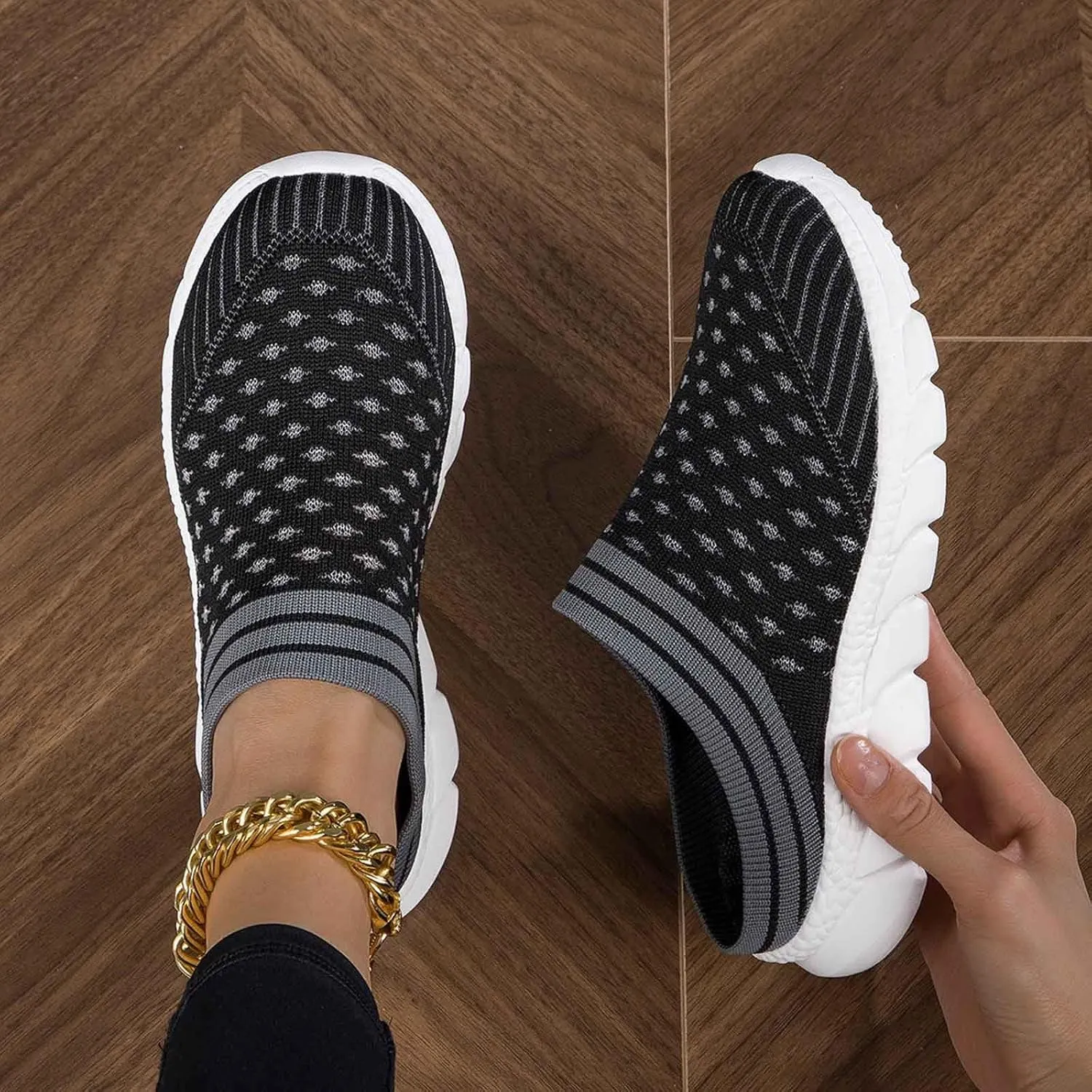 Women's Breathable Slip On Loafers Comfortable Casual Shoes Low Heel for Everyday Wear Spring Summer Fall Outfits