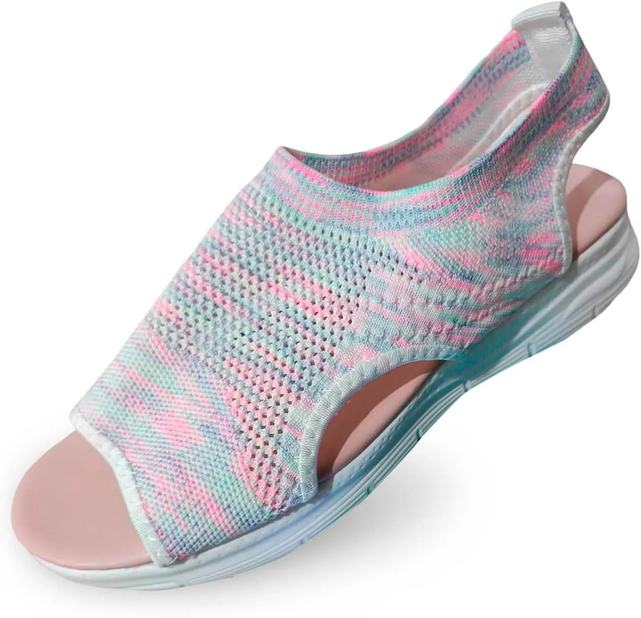 Womens Hiking Sandals with Arch Support, Summer Sport Comfortable Walking Sandals Breathable Outdoor Sandal Slides