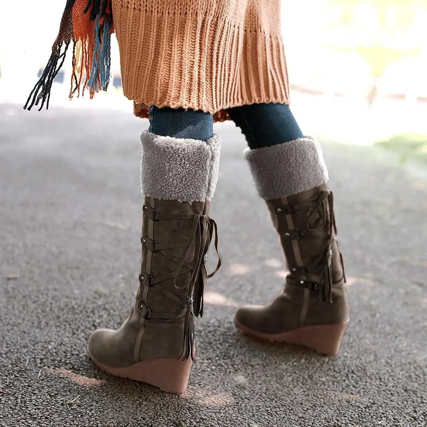 Womens Mens Snow Boots Waterproof Winter Boots Platform Walking Shoes Insulated Lightweight Hiking Boot Work Boots for Men
