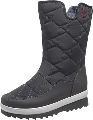 Womens Mens Winter Boots Waterproof Hiking Boots Outdoor Sneaker Boots Cold Weather Fur Lined Short Ankle Booties Duck Boots