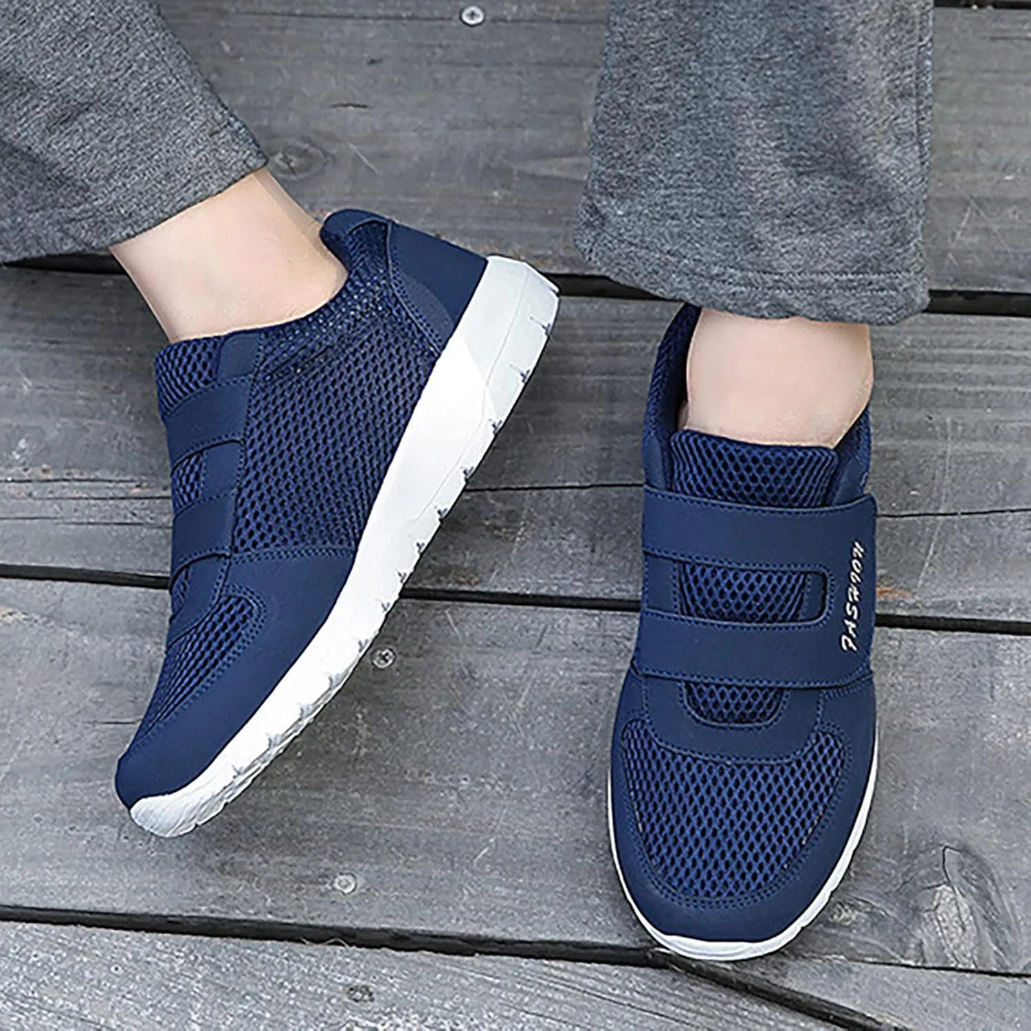 Womens Mesh Sneakers with Arch Support Breathable Casual Sneaker Comfortable Slip On Running Shoes Wide Width Orthopedic Walking Shoes