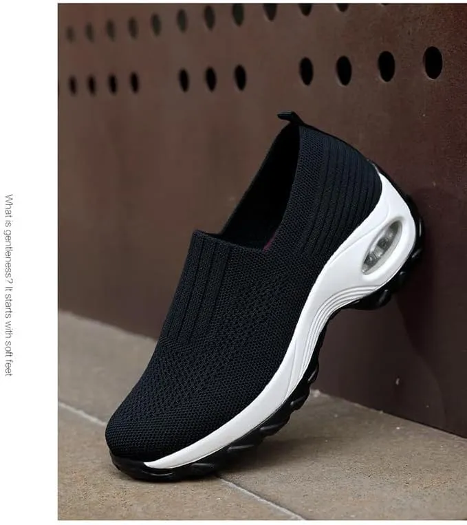 Women's Orthopedic Sneakers  Non-Slip Arch Support Walking Shoes,Breathable Mesh Comfortable Shoes with Air Cushion & Soft Sole Platform