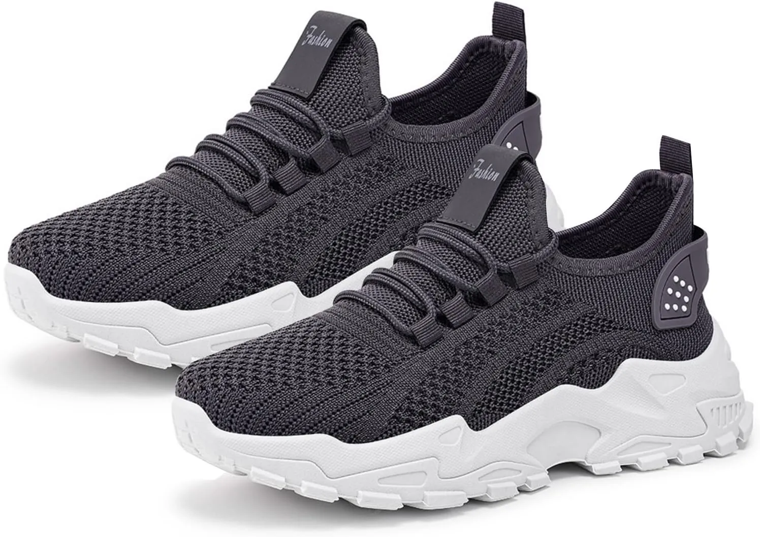 Womens Running Shoes Walking Tennis Sneakers Slip on Casual Stylish Lightweight Breathable Soft Stretch Sole Mesh Lace up Comfortable Outdoor Workout Training Sports Work Shoes Daily Wear Loafers