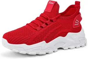 Womens Shoes Running Sneakers Lightweight Comfortable Tennis Slip On Walking Footwear Mesh Breathable Air Cushion Gym Workout Athletic Casual Shoe
