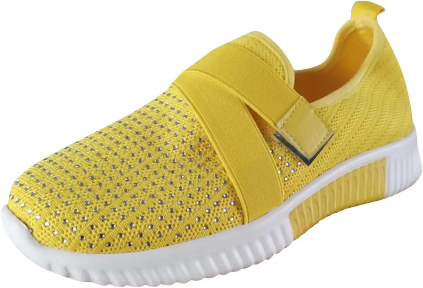 Womens Slip on Walking Shoes Comfort Lightweight Casual Tennis Running Mesh Shoes Gym Sport Arch Support Sneakers