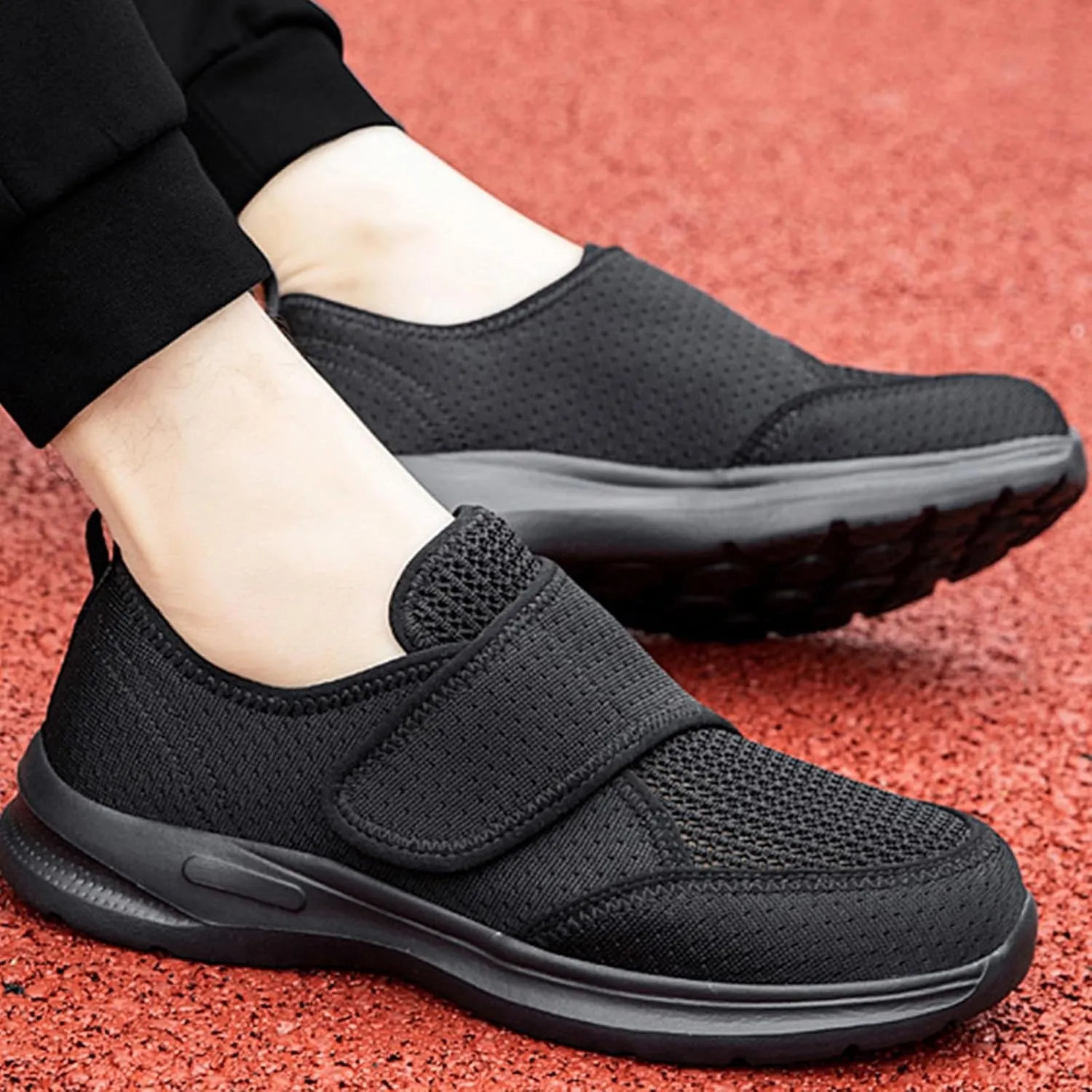 Womens Slip on Walking Sneaker Diabetic Shoes for Women Arch Support Adjustable Breathable Lightweight Fashion Tennis Shoe Non Slip Flat Outdoor Casual Athletic Shoes for Walking Running