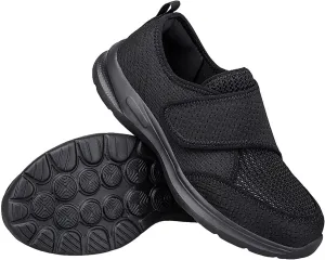 Womens Slip on Walking Sneaker Diabetic Shoes for Women Arch Support Adjustable Breathable Lightweight Fashion Tennis Shoe Non Slip Flat Outdoor Casual Athletic Shoes for Walking Running