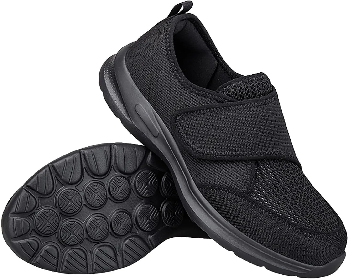 Womens Slip on Walking Sneaker Diabetic Shoes for Women Arch Support Adjustable Breathable Lightweight Fashion Tennis Shoe Non Slip Flat Outdoor Casual Athletic Shoes for Walking Running