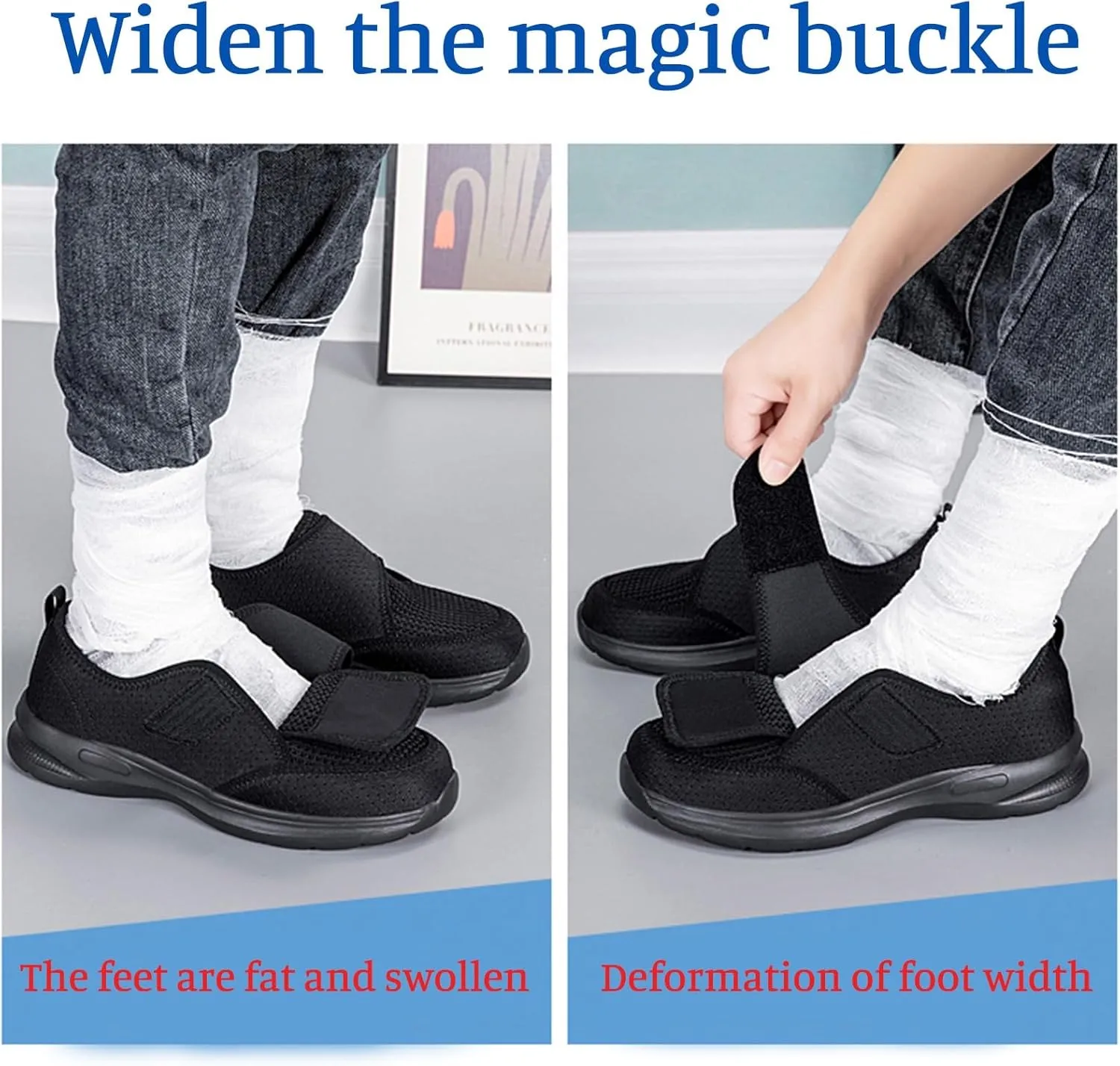 Womens Slip on Walking Sneaker Diabetic Shoes for Women Arch Support Adjustable Breathable Lightweight Fashion Tennis Shoe Non Slip Flat Outdoor Casual Athletic Shoes for Walking Running