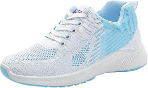 Womens Sneakers Air Cushion Running Shoes Lightweight Tennis Walking Shoes Mesh Breathable Gym Work Comfortable Athletic Sneakers