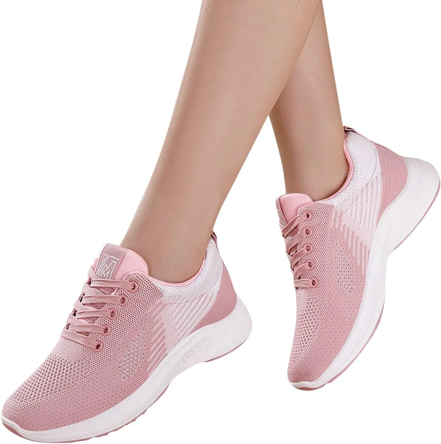 Womens Sneakers Air Cushion Running Shoes Lightweight Tennis Walking Shoes Mesh Breathable Gym Work Comfortable Athletic Sneakers