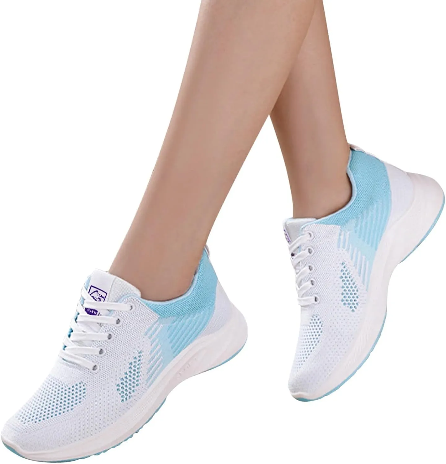 Womens Sneakers Air Cushion Running Shoes Lightweight Tennis Walking Shoes Mesh Breathable Gym Work Comfortable Athletic Sneakers