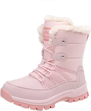 Women's Snowboard Boots Tall Winter Boots for Women Waterproof Snow Boots Red Fur Boots Womens Slip on Winter Boots Size 11 Sales Clearance