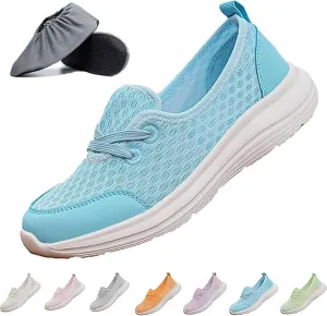 Women's Soft Sole Mesh Comfort Orthopedic Shoes, 2025 Upgrade Low-top Women Arch Support Walking Shoes Casual Slip-on Shoes with Arch Support