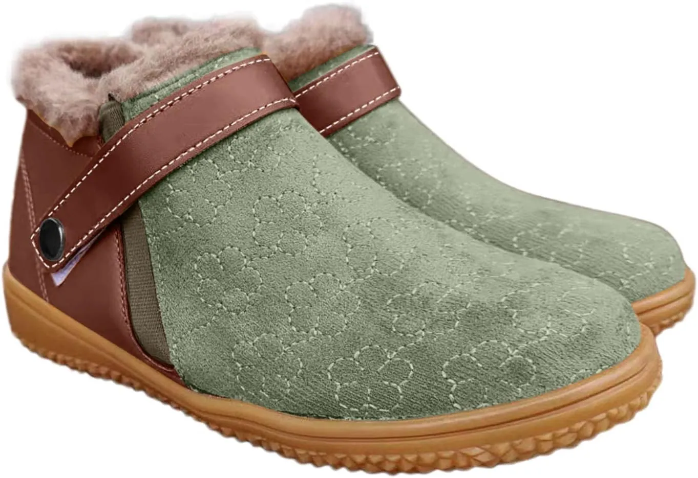 Womens Tall Winter Boots Waterproof Insulated Women's Tall Snow Boots Waterproof Fur Boots for Women Winter Ankle Women's Black Brown Tan Grey Winter Snow Boots Botas De Invierno Para Mujer