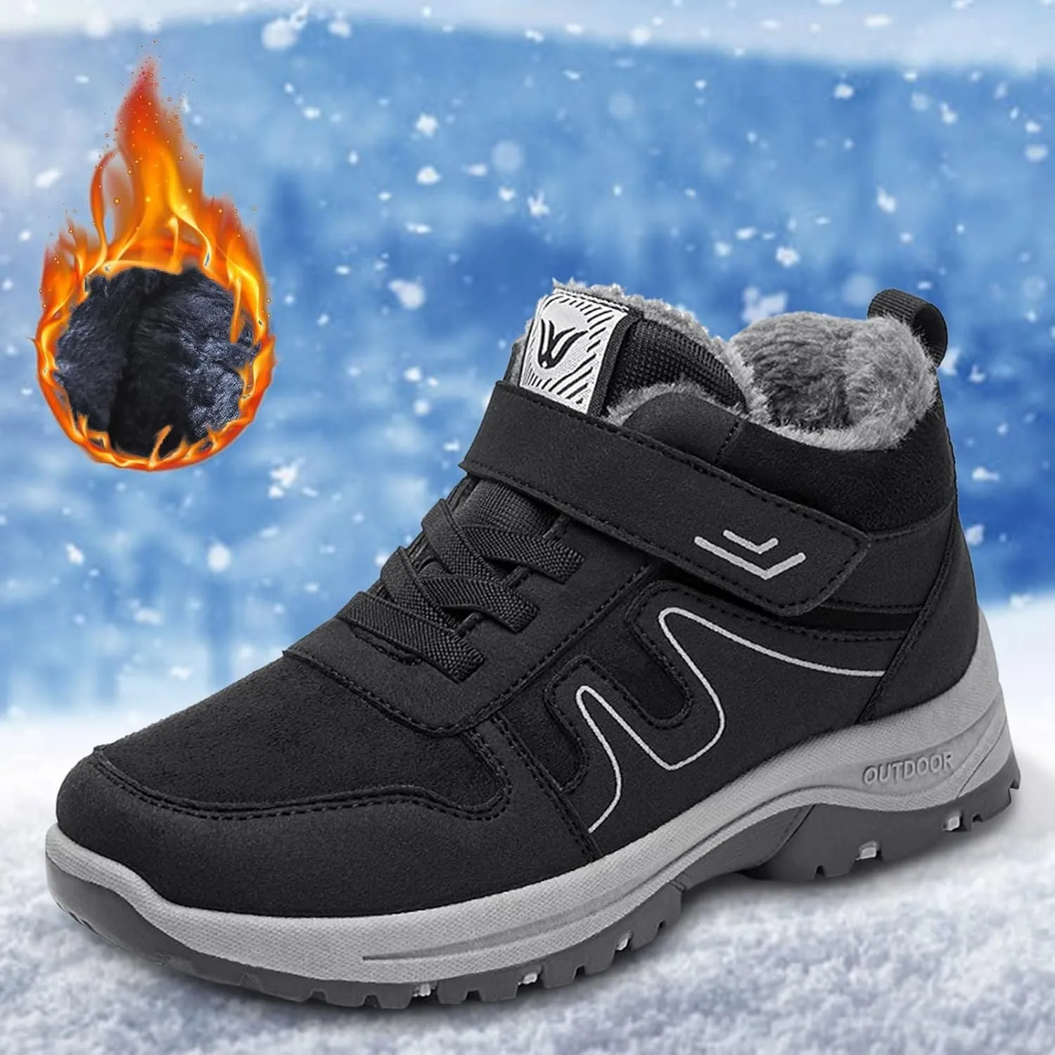 Womens Winter Shoes Wide Width Size 9.5 Woman Snow Boots Zapatos De Invierno Para Mujer Waterproof Boots for Women Women's Snow Boots Wide Calf Sales Clearance
