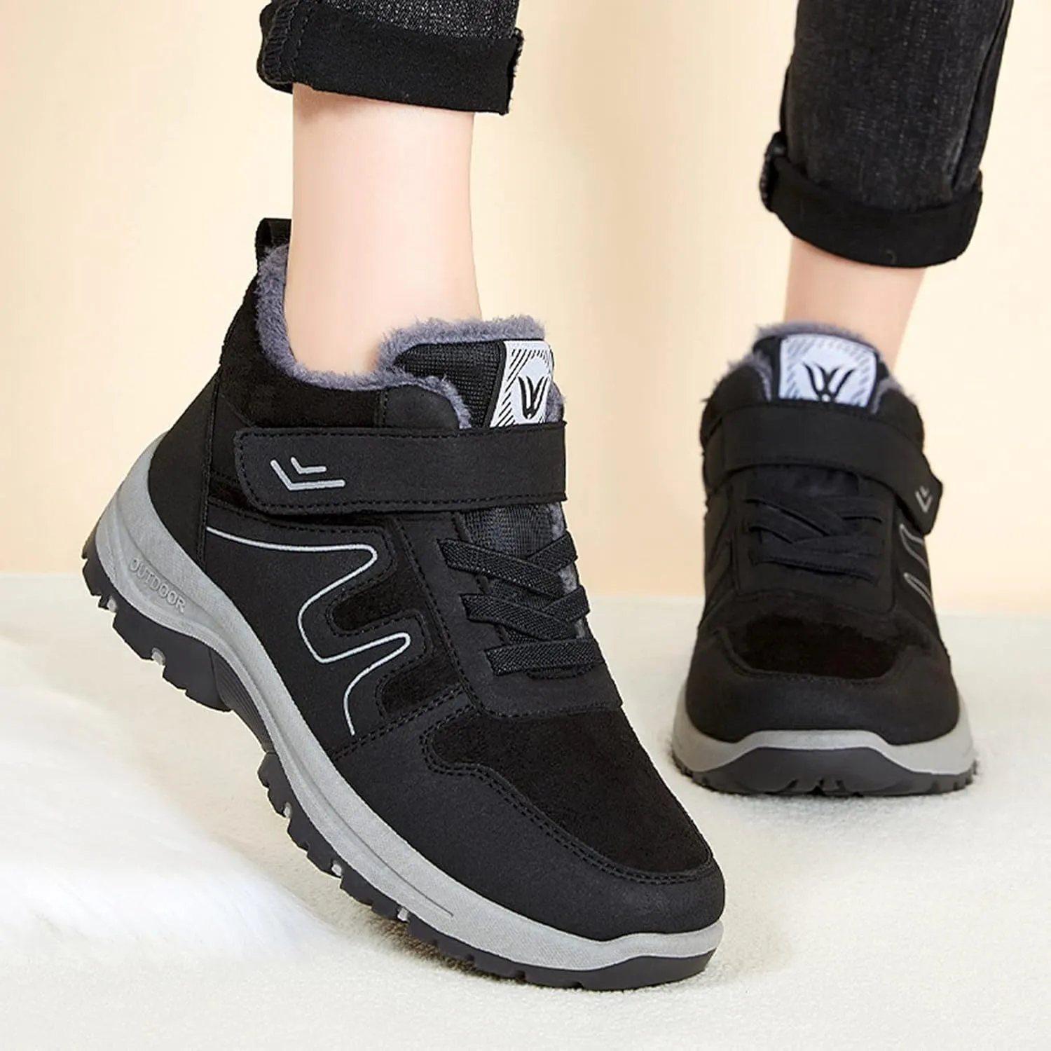 Womens Winter Shoes Wide Width Size 9.5 Woman Snow Boots Zapatos De Invierno Para Mujer Waterproof Boots for Women Women's Snow Boots Wide Calf Sales Clearance