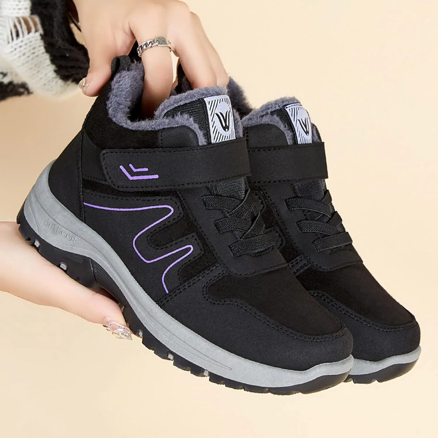 Womens Winter Shoes Wide Width Size 9.5 Woman Snow Boots Zapatos De Invierno Para Mujer Waterproof Boots for Women Women's Snow Boots Wide Calf Sales Clearance